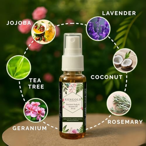 Image of Kengold P soriasis Skin & Hair Soap+Cream+Oil | Helps in Skins conditions with Natural Ingredients (P soriasis Soap+Skin & Oil Combo)