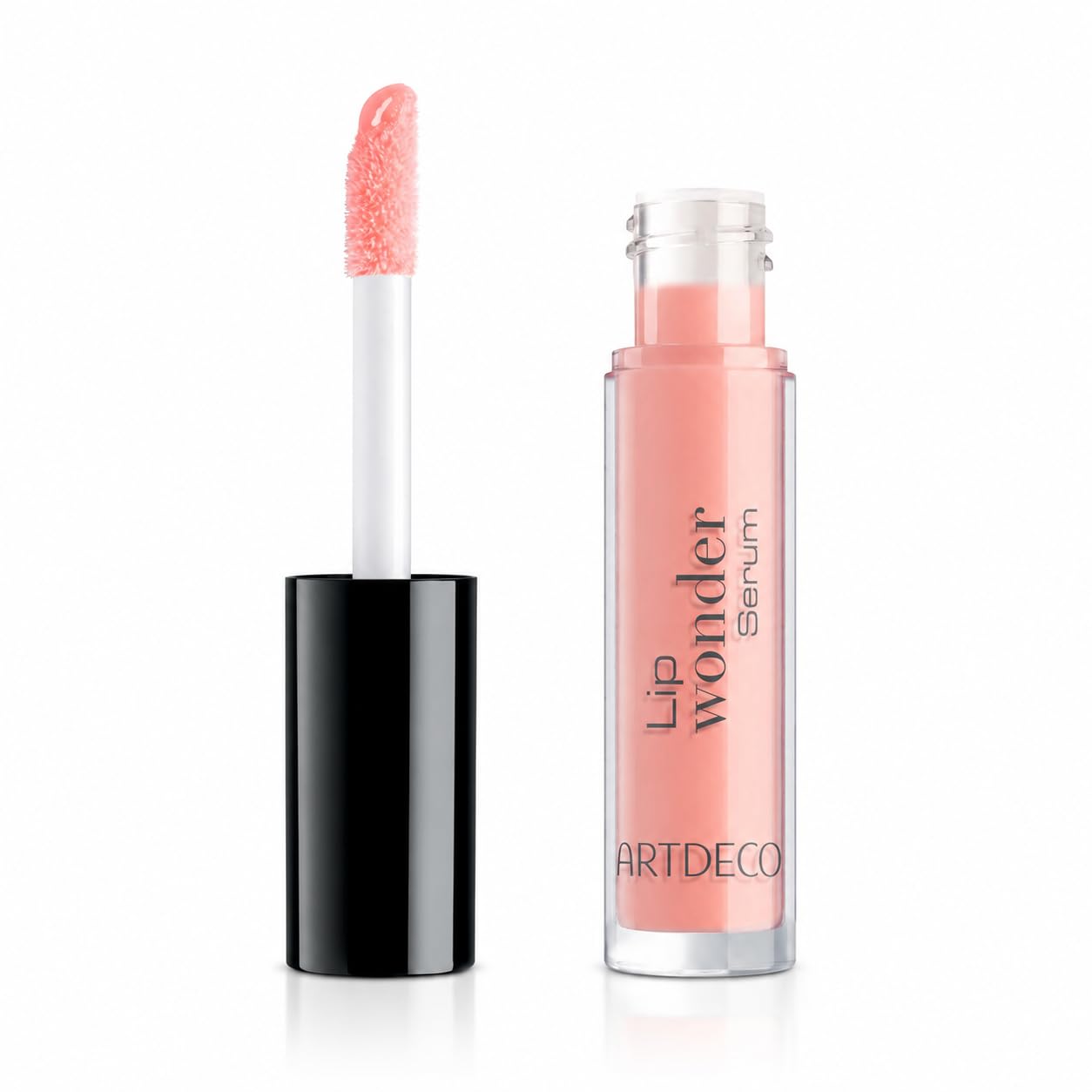 ARTDECO Lip Wonder Serum - Nourishing Lip Serum with Delicate Colour - Moisturising Lip Gloss with XL Flock Applicator for Fuller Lips - 4 ml