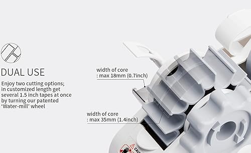 Miniatura 2 de MoTEX Sublimación de cinta térmica dispensador de cinta térmica precortada de múltiples rollos de 1 y 3 pulgadas, sublimación resistente al calor