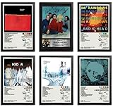 Photo Gallery kunyos set di 6 poster su tela con copertina di album dei radiohead, musica per camera da letto, decorazione artistica da parete, poster e stampe 20 x 30 cm, stile 1 Photo Gallery kunyos set di 6 poster su tela con copertina di album dei radiohead, musica per camera da letto, decorazione artistica da parete, poster e stampe 20 x 30 cm, stile 1