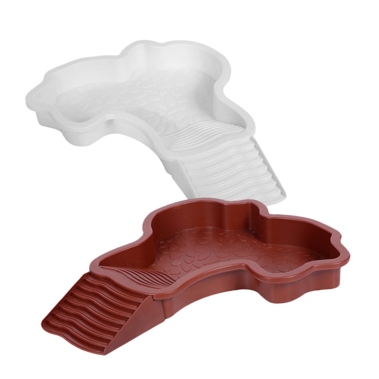 Toyvian 2 Pezzi d Acqua per Tartarughe con Antiscivolo Vasca Bagnatura per Rettili Piccoli Piattaforma per Crogiolarsi e Arrampicata Materiale Facile da Pulire per Habitat