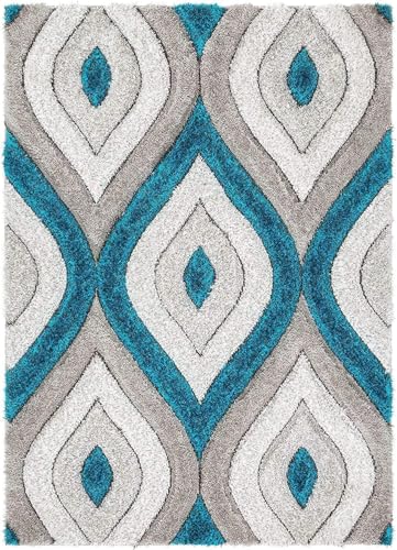 Image of Shaggy Rugs 12 x 15 Feet Soft and Cozy Carpet for Living Room & Hall, Bedroom, and Kids Room Non-Slip, High Pile, Machine Washable, Perfect for Any Room (Nain)