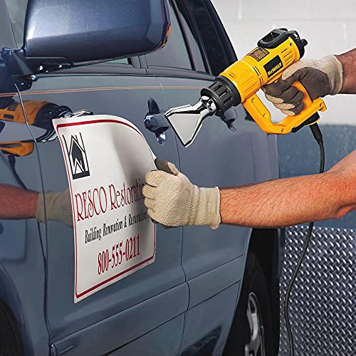 DEWALT Classic Heat Gun with LCD Display & Hard Case/Accessory Kit (D26960K), Yellow - image 4