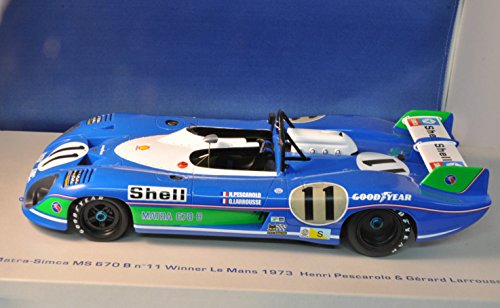 Spark - S18LM73 - Véhicule Miniature - Matra-Simca Ms 670 B - Winner Le Mans 73 - Echelle 1/18