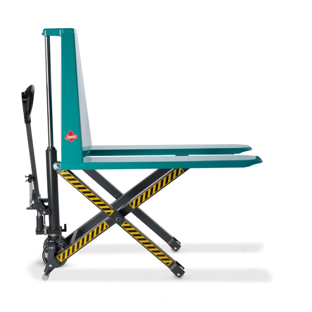 Ameise Scherenhubwagen PTM | 1.000 kg Tragkraft | 85-800 mm Hubbereich | 1.150 mm Gabellänge | Lenkrad aus robustem Polyurethan | Nylon Einfach-Gabelrollen | Hubtisch mit Schnellhub bis 200 kg