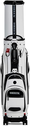 Miniatura 13 de HELIX Bolsa de golf con ruedas, bolsa de golf retráctil para viajes, cubierta duradera para viajes de golf Gris mate