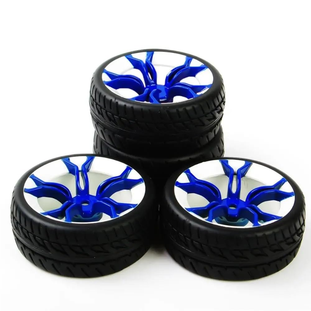 Cerchioni in gomma RC da 4 pezzi Ruote compatibili con modelli da corsa su strada Scala 1:10 PP0150 MPNWB 12mm esagonale