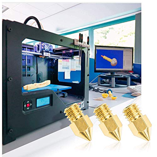 Aokin 10 Pcs 0.4Mm 3D Printer Nozzles Mk8 Extruder Nozzles And 5 Pcs 0.35Mm Stainless Steel Nozzle Cleaning Needles For Creality Ender 3/3 Pro/3 V2, Ender 5/5 Pro, Cr-10/10S, Makerbot, Anet A8 #TOP6