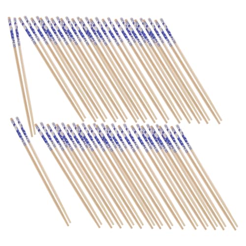 TOBBOMEY 100 ペア 和食 竹製 箸 韓国製 食事用 箸 竹製 麺類 用 アジアン 食品 テイクアウト 用 麺類 アジアン ベージュ