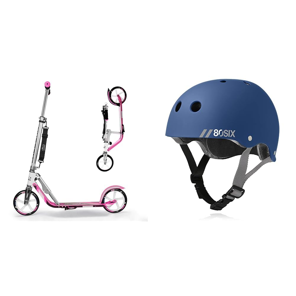 HUDORA Scooter for Kids Ages 6-12 - Scooter for Kids 8 Years and Up, Scooters for Teens 12 Years and Up, Adult Scooter with Big Wheels, Lightweight Durable All-Aluminum Frame Scooter