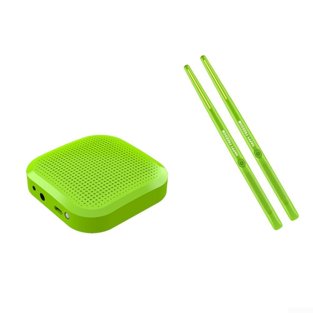 Batteria elettronica portatile nera con rilevamento del movimento 3D avanzato e audio di realtà virtuale per suonare realisticamente a casa, a scuola o al parco con addominali leggeri e incluso