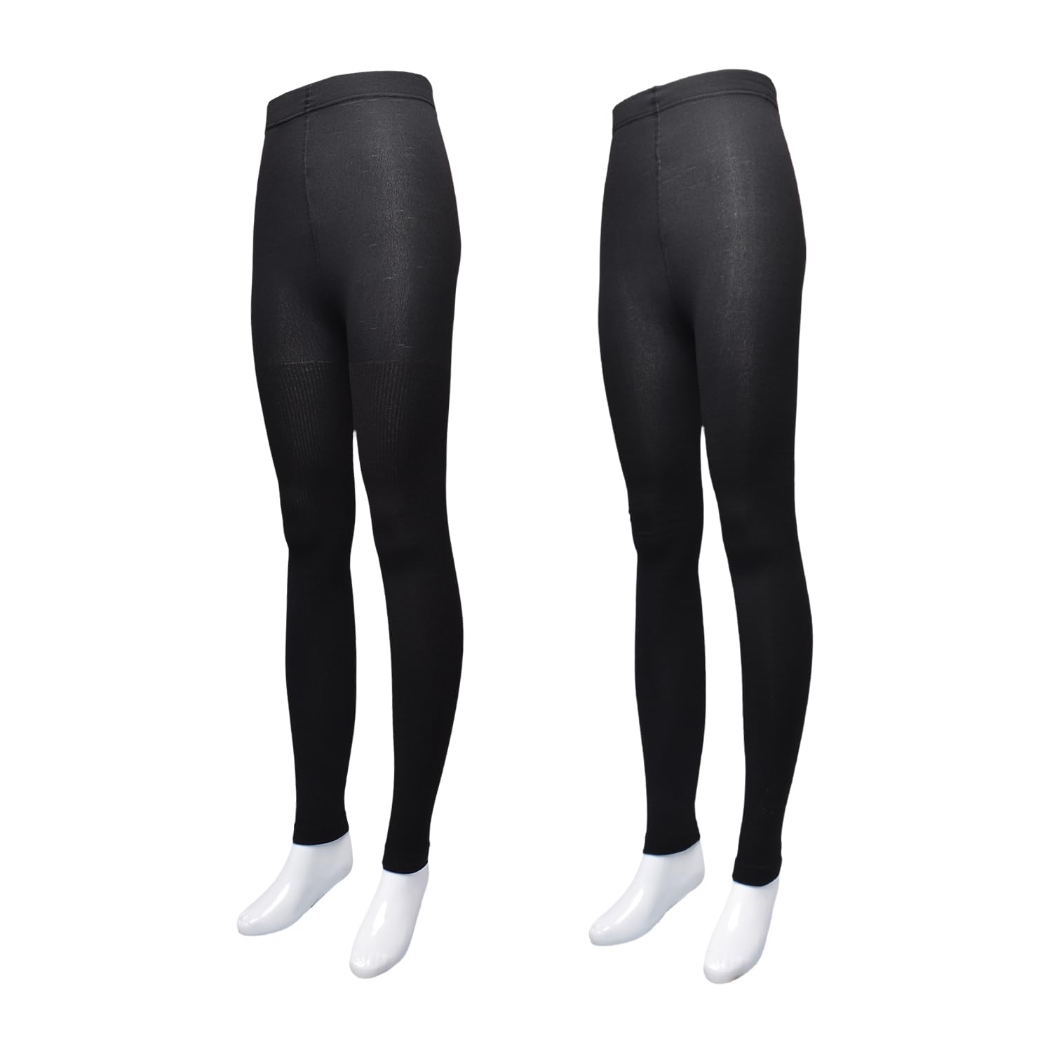 GAP Women's Original Ribbed Seamless Tights, 2-pack Footless &amp; Fleece Lined Tights, Soft