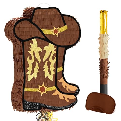 WERNNSAI Cowboy Pinata – Cowboy Deko Geburtstags Piñata Junge...