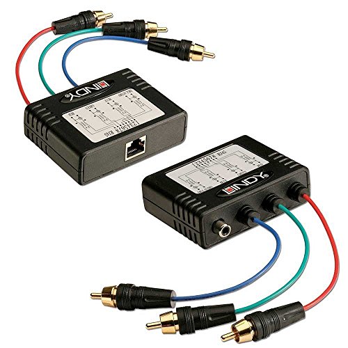 LINDY RGB Video i przedłużacz audio 300 m CAT5e/6