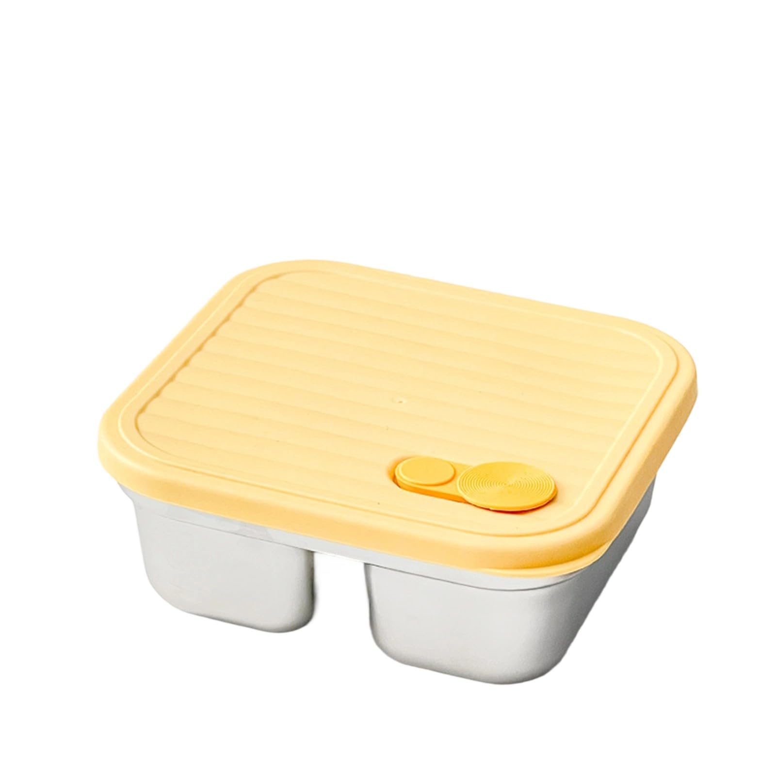 Sisyeuo Steel Lunch Box with Dividers & Leak-proof Lid for, Gym, School Meal Storage Leak Proof Lunch Box