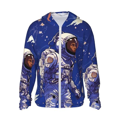 Protection solaire homme UPF 50+ : veste à manches longues style astronaute