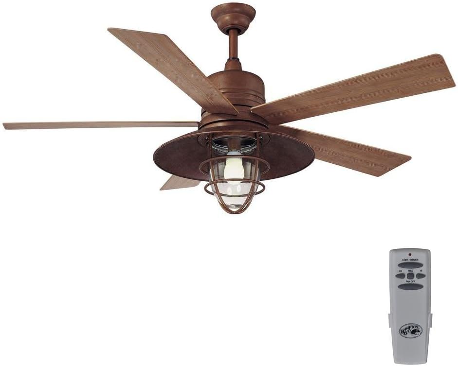Hampton Bay Metro 54 In. Indoor/outdoor Rustic Copper Ceiling Fan by Hampton Bay