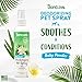 TropiClean Dog Perfume, Long Lasting Baby Powder Cologne, Deodorizing Spray for Smelly Dogs, After Bath Detangling Spray with Vitamin E, Safe for Cats, 8oz.