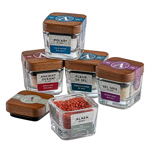 Artisan Salt Artisan Classic Salt Sampler Gift Set, 5 Varieties (3.2 Oz Net Wt), Sea Salt, Mineral Salt