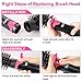 One Step Hair Dryer & Styler Volumizer, Detachable Hot Air Hair Dryer Brush with 2 Styling Brush Heads, Negative Ion Blow Dryer Brush with Natural Boar Bristles