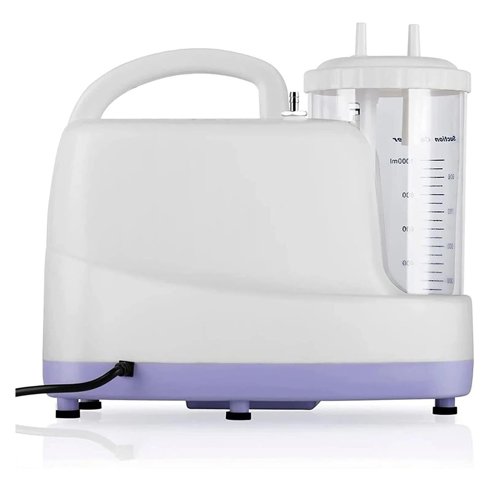 Aspiratore Secrezioni Elettrico Portatile - Aspiratore Nasale Silenzioso per Adulti e Bambini, Ideale per Catarro/Tosse/Asma, Tecnologia ABS, 1000ml Serbatoio