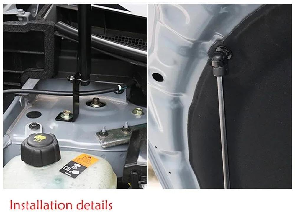 Molle Gas Barra di Supporto Ammortizzatori A Gas per Cofano per Nissan X-Trail T33 | Ammortizzatore Idraulico, Costruzione In Acciaio Robusto, Resistente Alla Corrosione