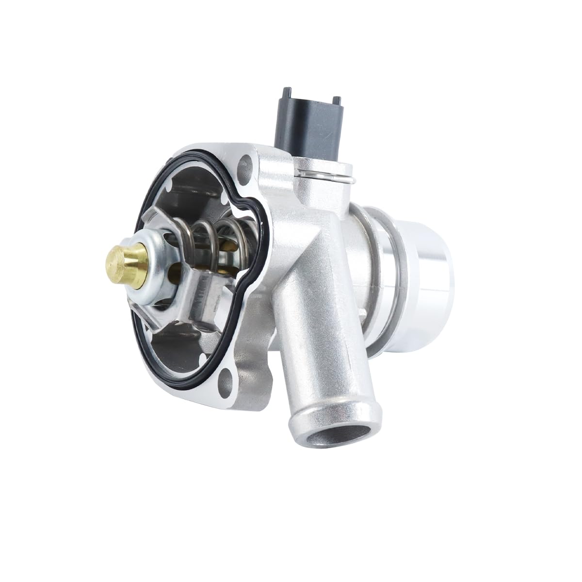 Alide Boîtier de thermostat moteur en aluminium, ensemble d'admission d'eau avec joint 25200455/55579010 pour Cruze Sonic/Encore