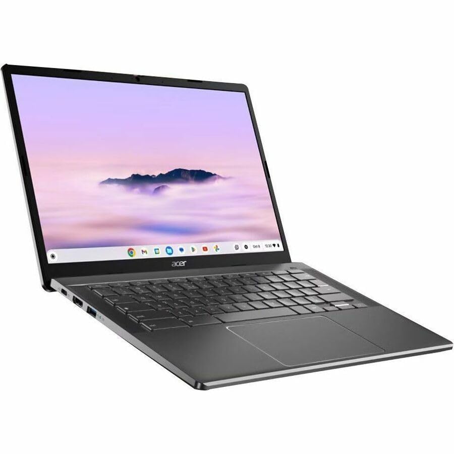 Image of Acer Chromebook Plus 514 CBE594-2T CBE594-2T-58T8 14 inch Touchscreen Chromebook - WUXGA - 60 Hz - Intel Core 5 120U - 16 GB - 256 GB SSD - English (US) Keyboard - Iron
