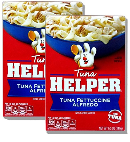 Betty Crocker TUNA FETTUCCINE ALFREDO Tuna Helper 6.5oz (2 Pack)