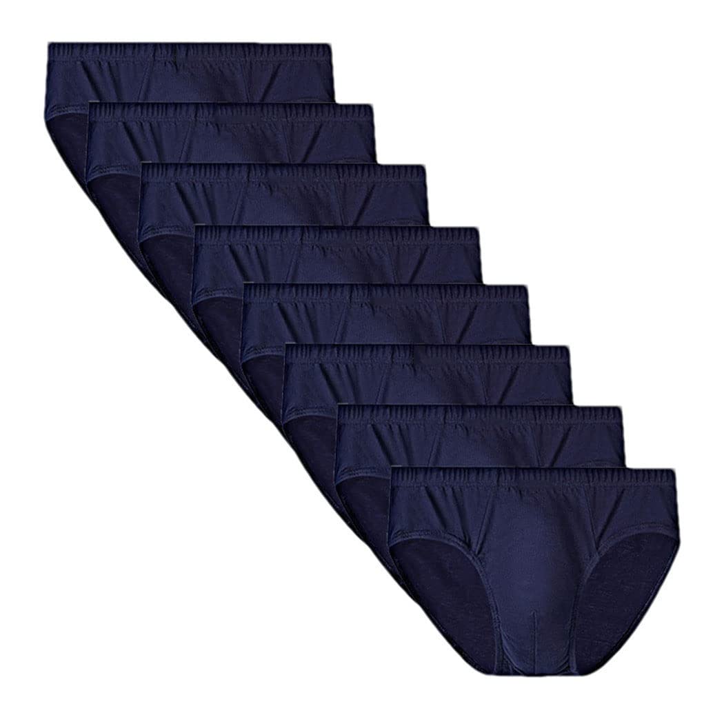 keusyoi Bragas de algodón para hombre, ropa interior de algodón para hombre, pantalones cortos de bikini para hombre, cómodos y sexy, 8 unidades/lote