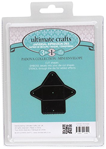 Ultimate Crafts Padova Impression Die - Mini Envelope, Black, 20 x 14.2 x 0.8 cm - Image 2
