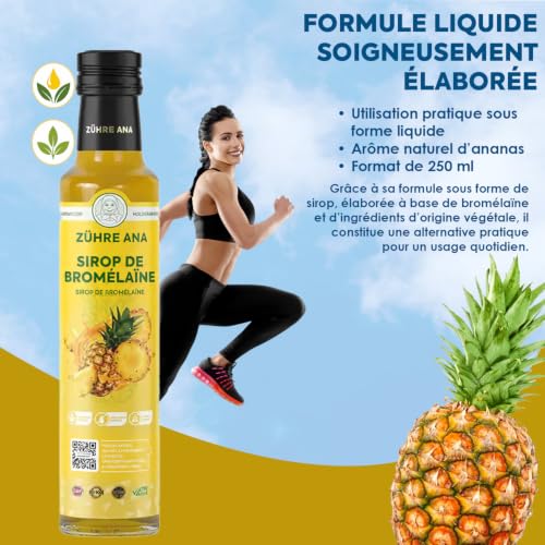 Zühre Ana® Bromelain Sirup – Mit Bromelain, Coenzym Q10, Mate-Extrakt, L-Carnitin und natürlichem Ananasaroma… – Ansicht 4