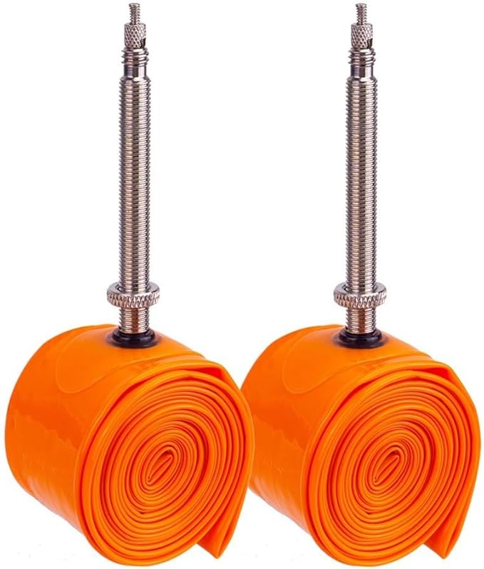 24g Ultralight TPU Road Inner Tube, 700C Bike Tire, Orange, FV Valve