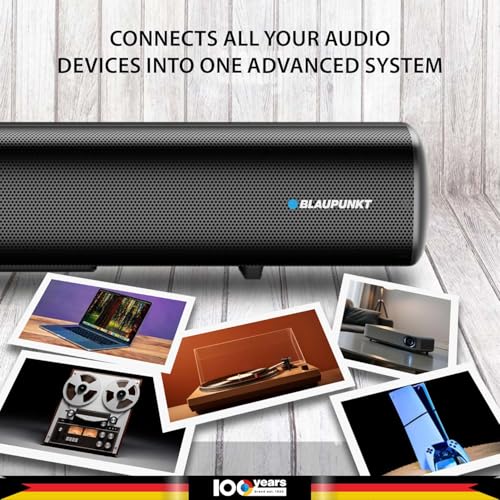 Image of Blaupunkt SBW Chicago HT5.1 Soundbar with Wired Subwoofer & Satellites, Bluetooth, HDMI, Optical, USB, AUX, DSP Sound, Remote Control for Room Home Theater (Black)
