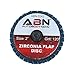 ABN Sandpaper Disc Set 2in - T27 120 Grit High Density Zirconia Alumina 10pk Round Sander Flat Flap Round Sanding Pads