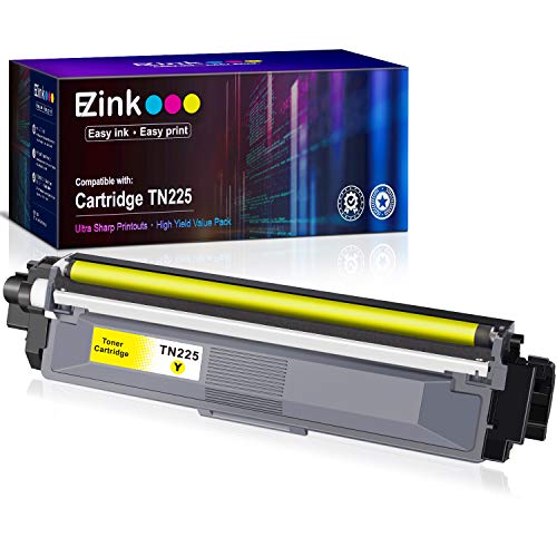 E-Z Ink (TM) Compatible Toner Cartridge Replacement For Brother TN225 Y Yellow to used with HL-3140CW HL-3170CDW MFC-9130CW MFC-9330CDW MFC-9340CDW HL-3180CDW DCP-9020CDN Laser Printer(Yellow, 1 Pack)