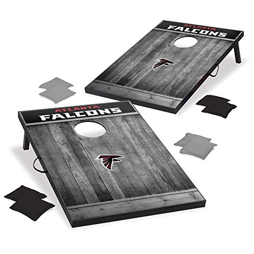 Wild Sports 2'x3' MDF Wood NFL Atlanta Falcons Cornhole Set - Grey Wood Design