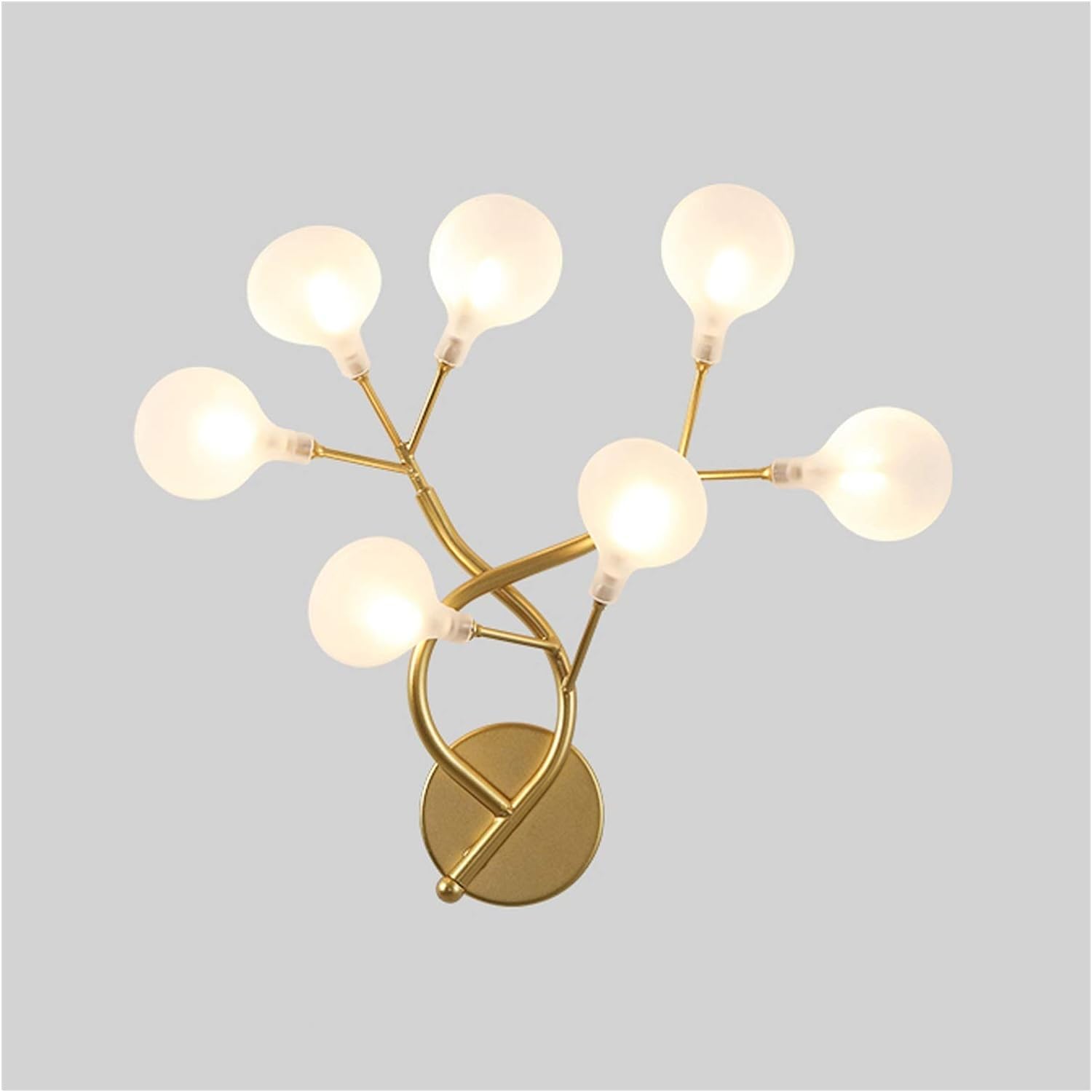 Olskfuh Gold B Wall Lamps Compatible With Living Room - Firefly Wall Lamp Modern Stylish Wall Lamp Light Bedroom Bedside Lamp Wall Sconce Lamp Compatible With Living Room Dining Aisle L,