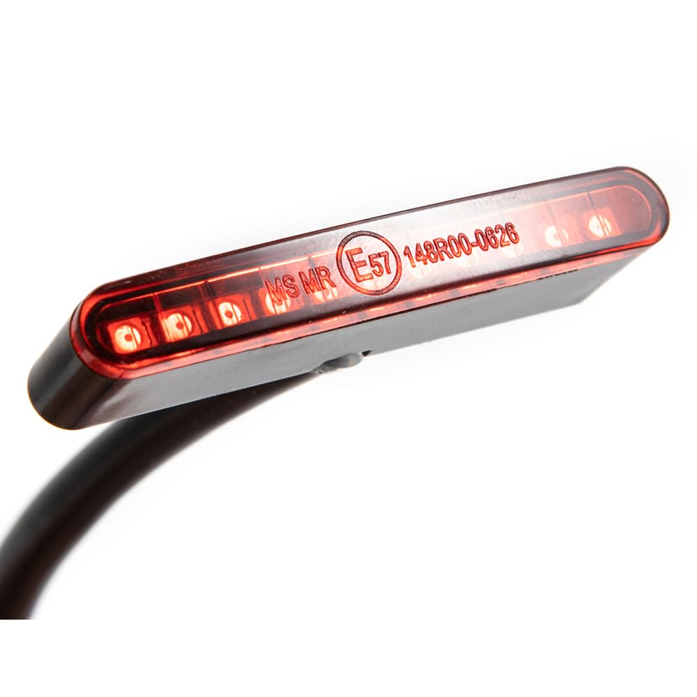 Mini Moto Feu Arrière LED Moto Feux stop Lampe de Frein pour Scooter ATV Cafe Racer Bobber Feux Arrière (Rouge)