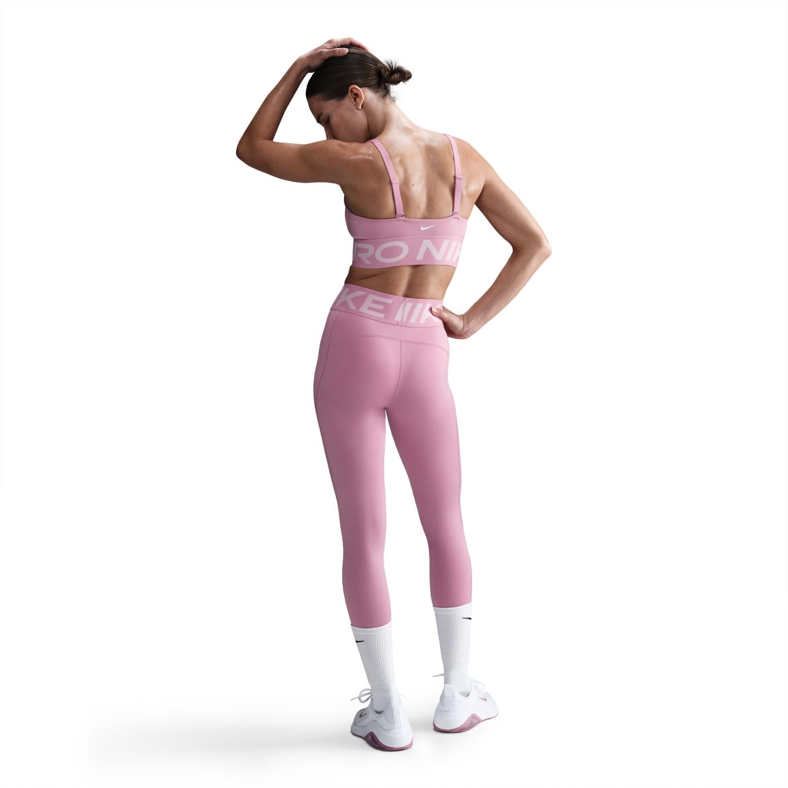 Nike Nike PRO Indy Plunge Gepolsterter Sport-BH mit Mittlerem Halt Reggiseno Sportivo Donna