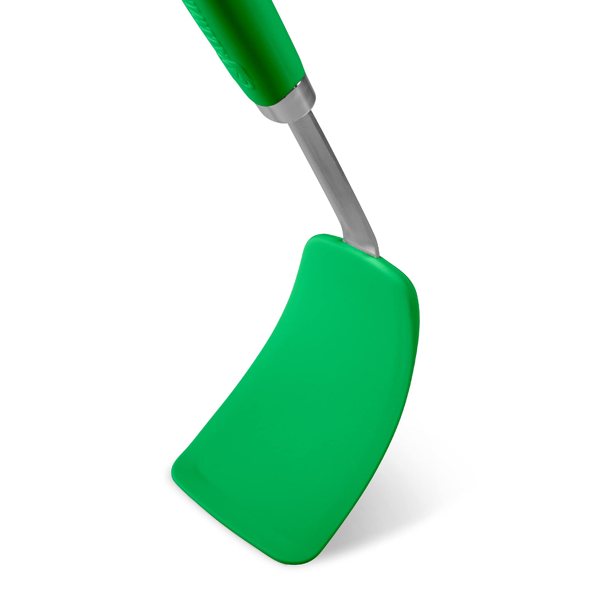 Set di spatole in silicone, igieniche, resistenti al calore, antiaderenti, flessibili in silicone, verde erba