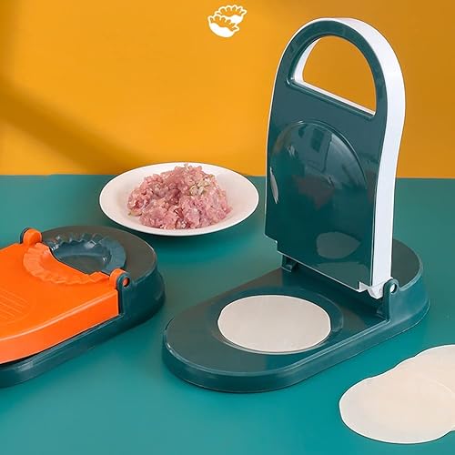 Miniatura 2 de Dumpling Machine 2 in 1 Manual Dumpling Maker Press Home Kitchen Dumpling Skin Maker Kitchen Gadgets White