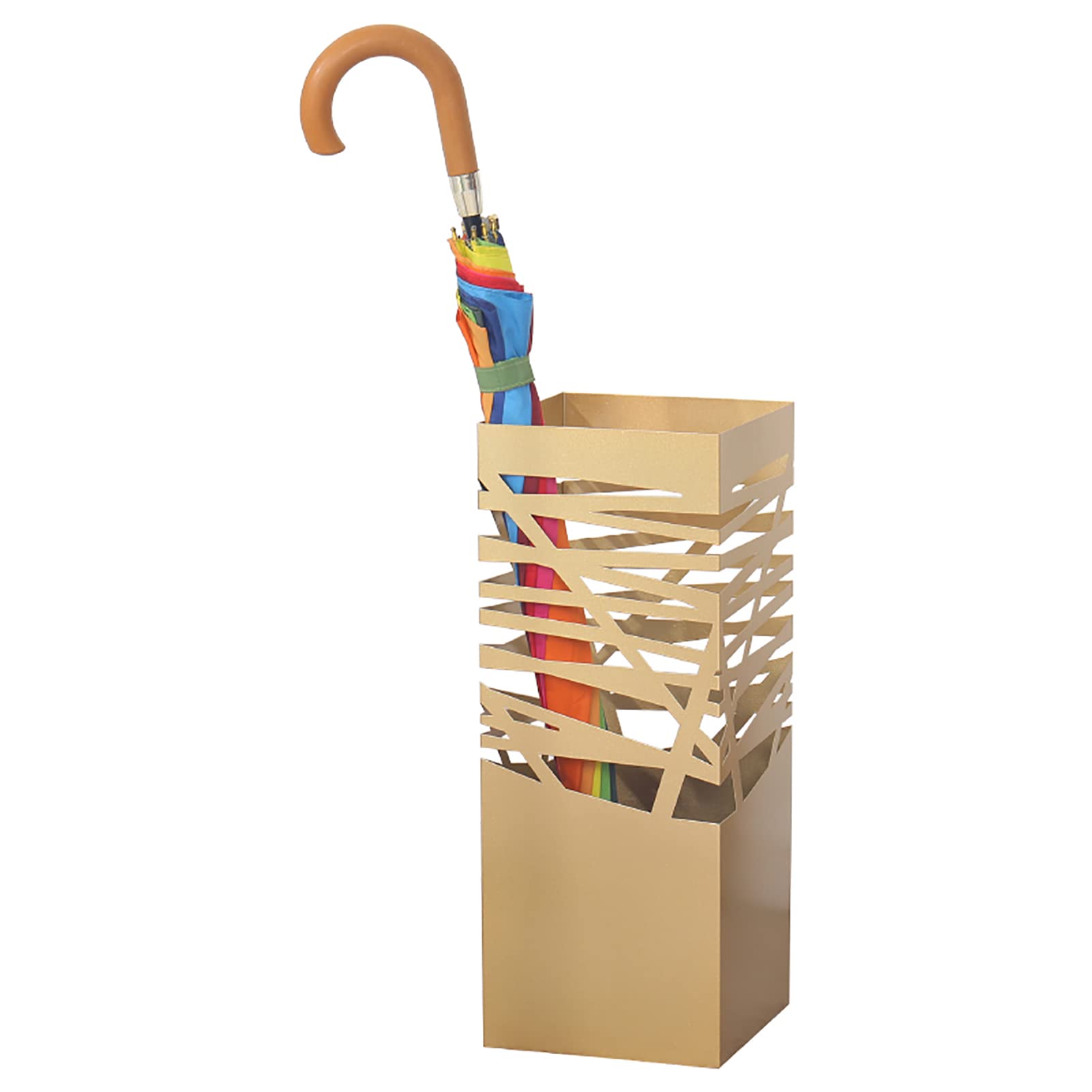 Porte-parapluies carré compact pour éviter les sols mouillés