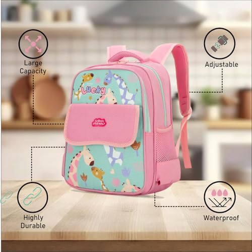 Image of Tinytot 22 Litre 17-Inch Waterproof Large School Bag for Boys & Girls, Kids School Bag, School Backpack for Girls and Boys, for Kids, Ideal for Children