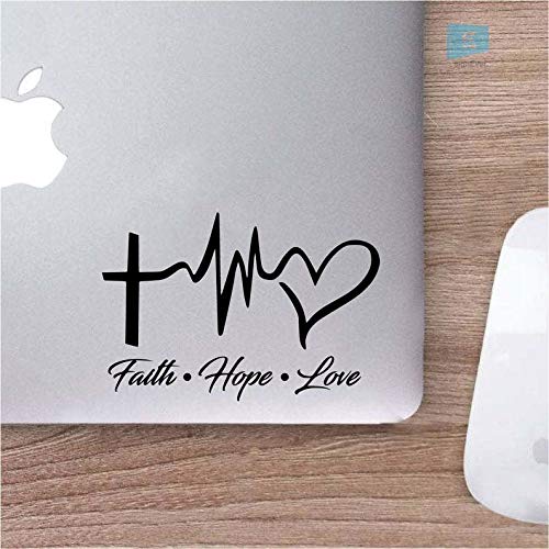 SIGN EVER Faith Hope Love Good Quotes Stickers for Laptop Skin 15.6 14 13 Inches and All Models Laptop Stickers L x H 11.00 cm x 7.50 cm Pack of 2 (B084SF9TBY) Amazon Price History, Amazon Price Tracker