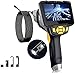 Amailtom 1080P Endoscopio Industriale HD,8mm Doppia Lente Telecamera di Ispezione con 4,3 Pollici Schermo IPS,Boroscopio Telecamera per Tubi Impermeabile IP67, 6 Luci LED e 5m Semirigido Cavo