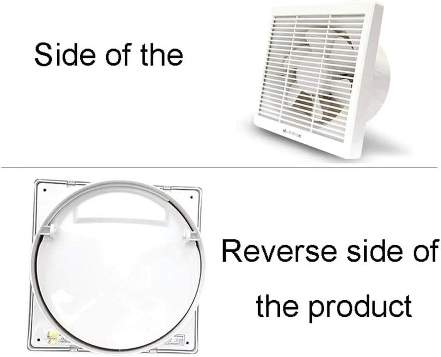 Wall Mounted Exhaust Fan Variable Speed, Vent Fan for Home Attic, Shed, or Garage Ventilation, Speed Selector, Quiet