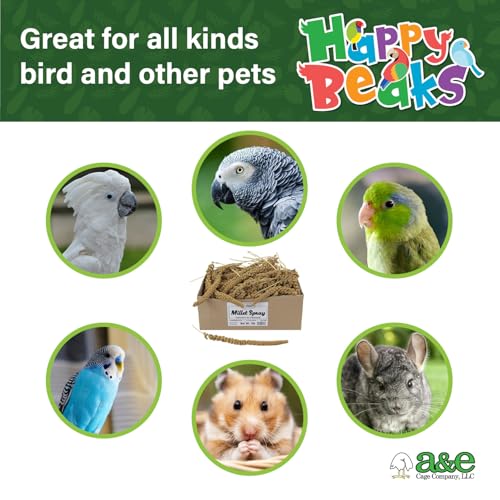 A&E Cage Co Premium French Millet Spray for Birds - 6 Piece, 3oz Pack Natural Spray Millet Treat - Healthy Bird Treat for Parakeets, Budgies, Cockatiels, Finches, Canaries & Small Birds - Image 4