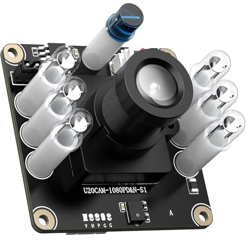 InnoMaker Carte Caméra USB 2.0 UVC 1080P Vision Jour Nuit IR-Cut Automatique Microphone MEMS Protégée ESD-EMI Plug-and-Play pour Windows Linux Mac Android...