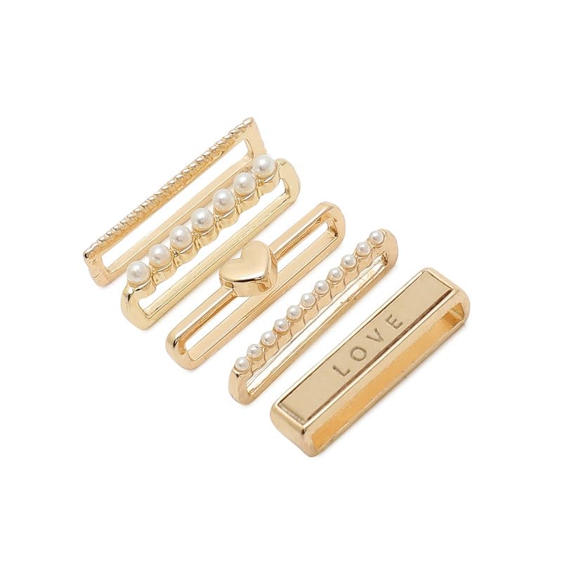 Haute Sauce Love Heart Watch Charm For Casual Wear | One-Size | Gold Colour | Alloy Material | Artificial Stone Charms | Fashion Watch Charms For Woman & Girls (Pack Of 5) (B0D5DFQ5ZQ) Amazon Price History, Amazon Price Tracker